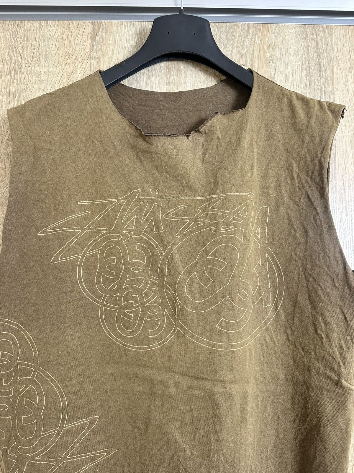 Stussy 🔥 VINTAGE 90s STUSSY FADED Brown Tank Top T Shirt Size US M / EU 48-50 / 2 - 1 Thumbnail