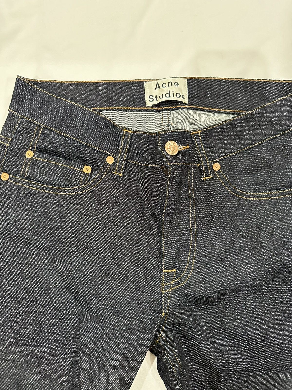 Acne Studios Acne Ace Raw Indigo Jeans Size US 29 - 2 Thumbnail