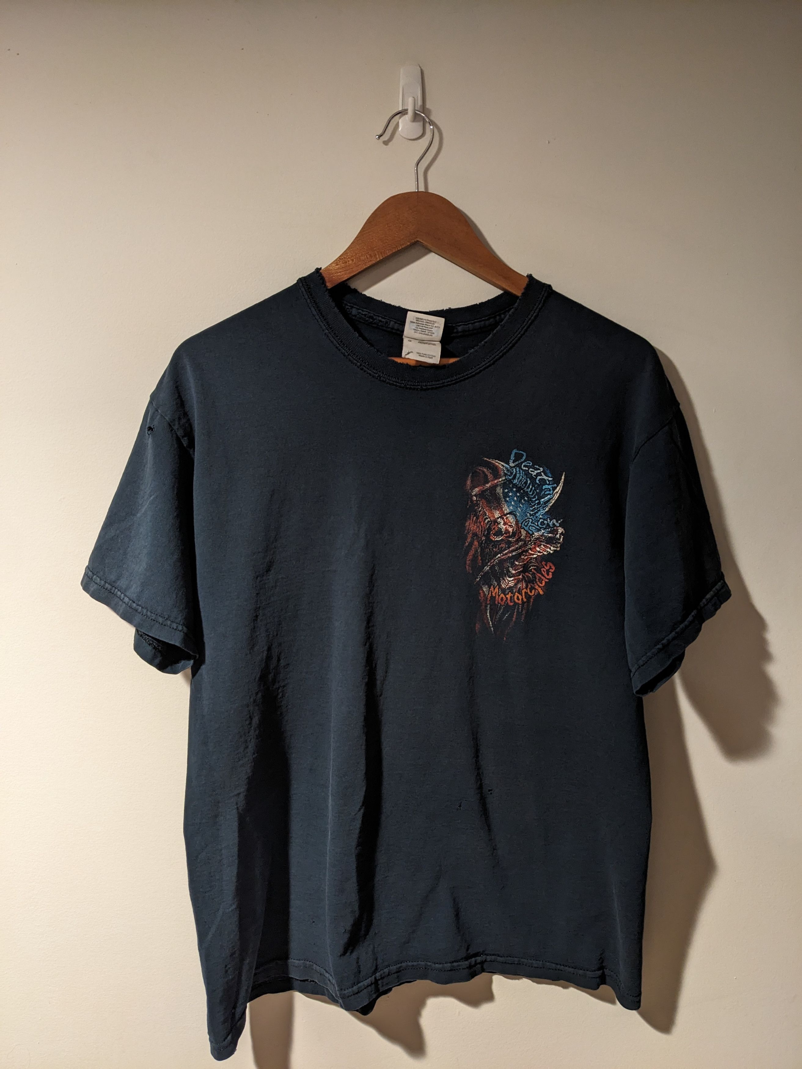 Vintage Vintage Y2K Death Row Motorcycle Terrorists Wanted T-Shirt Size US L / EU 52-54 / 3 - 6 Thumbnail