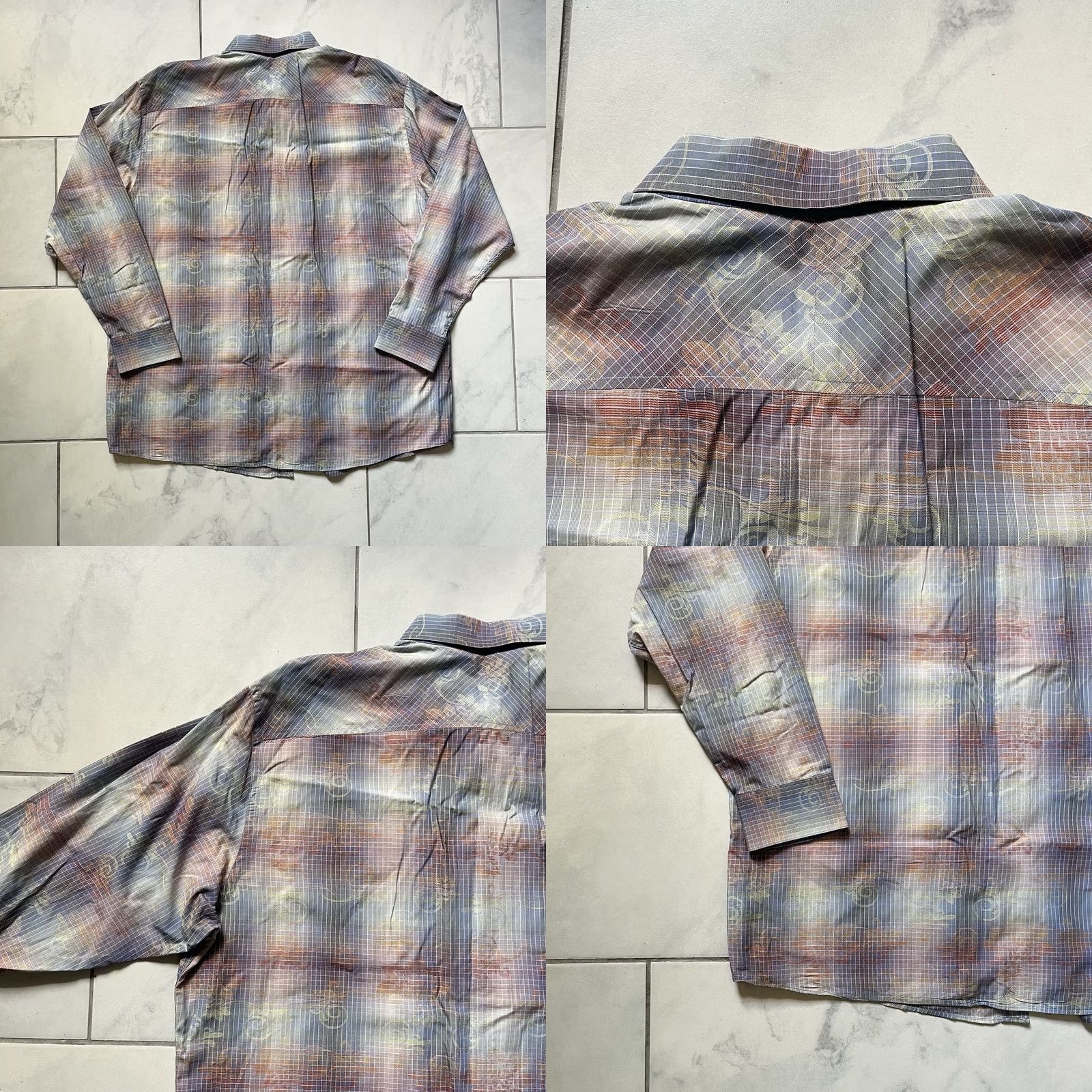 Johnston & Murphy Johnston & Murphy Shirt 2XL XXL Blue Red Multicolor Paisley Button-Up Mens Tailored Fit Cotton Size US XXL / EU 58 / 5 - 8 Thumbnail