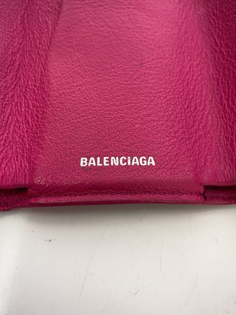 Balenciaga Balenciaga Gris Acier Fonce Leather Bi-Fold Wallet Pink Size ONE SIZE - 3 Thumbnail
