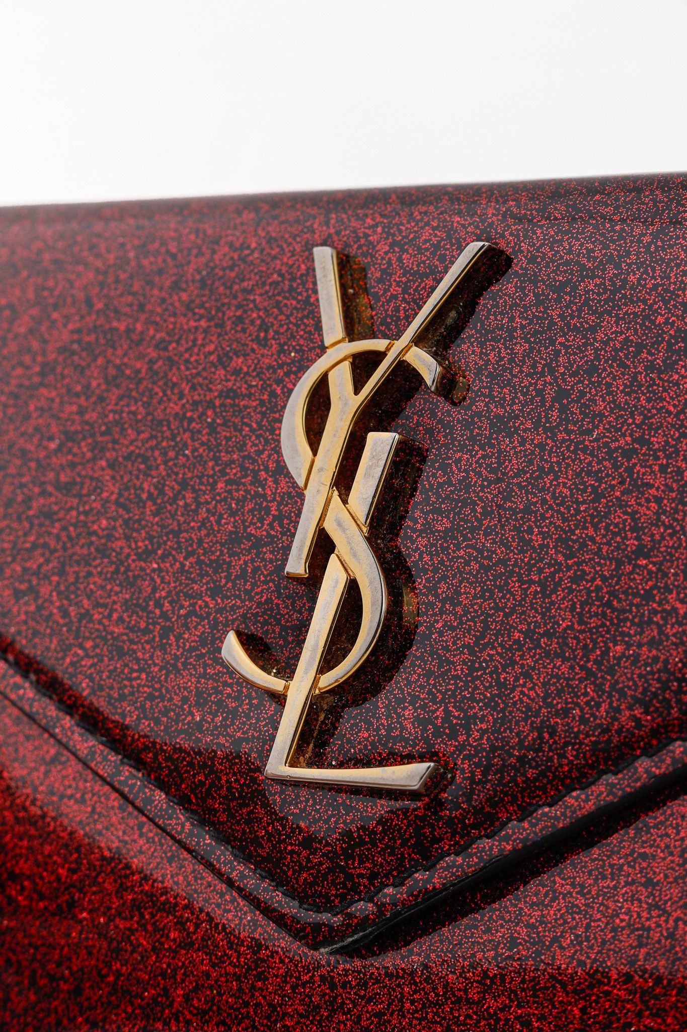 Saint Laurent Paris Saint Lauren Glitter Patent YSL Leather Wallet Size ONE SIZE - 6 Thumbnail