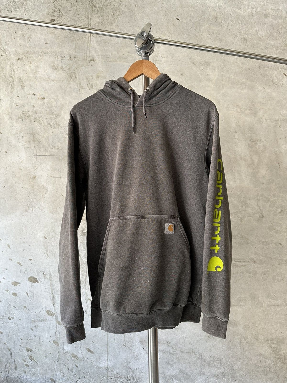 Carhartt × Stussy Y2K Vintage Carhartt grey distressed hoodie Size US M / EU 48-50 / 2 - 1 Thumbnail