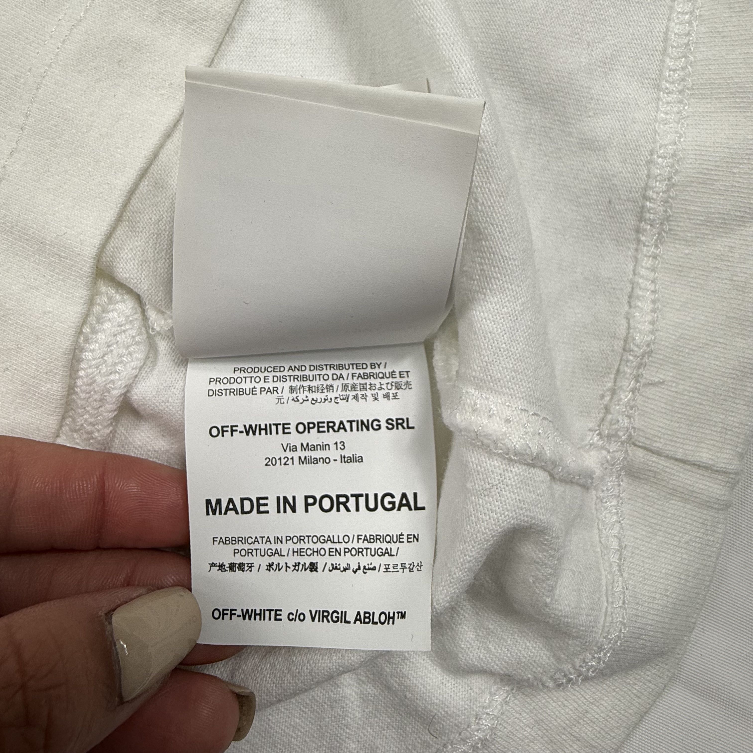 Off-White Off-White Virgil Abloh OFF Logo White Cotton T-Shirt Size US M / EU 48-50 / 2 - 9 Thumbnail