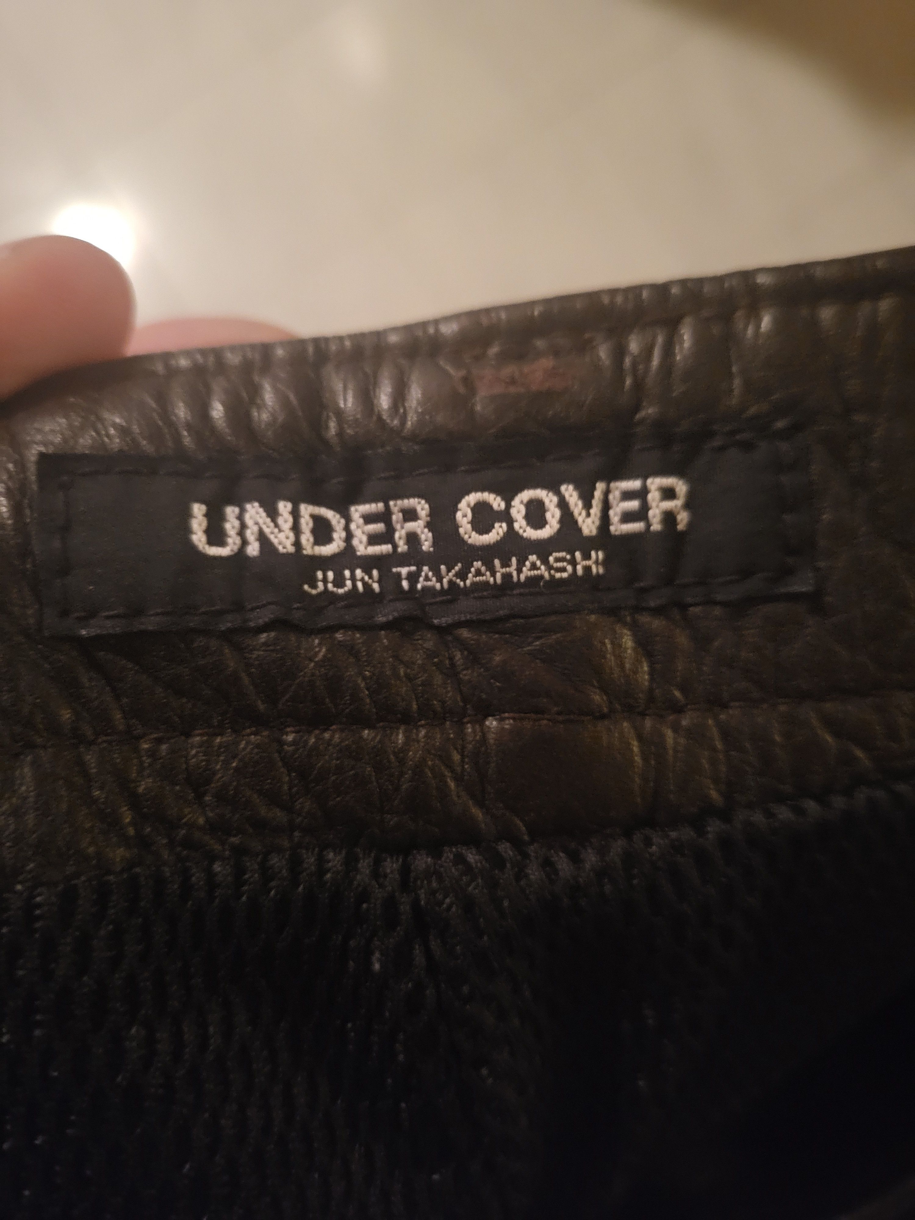 Undercover A/W 96 "Wire" Cowhide Leather Shorts Size US 32 / EU 48 - 3 Thumbnail