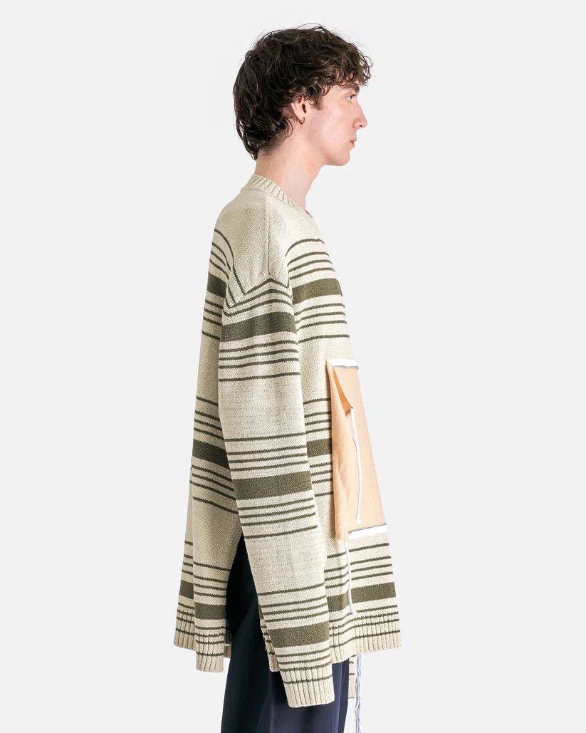 Craig Green o1s1v1r1oon0925 Zip Pocket Stripe Jumper in Multicolor Size US M / EU 48-50 / 2 - 2 Thumbnail