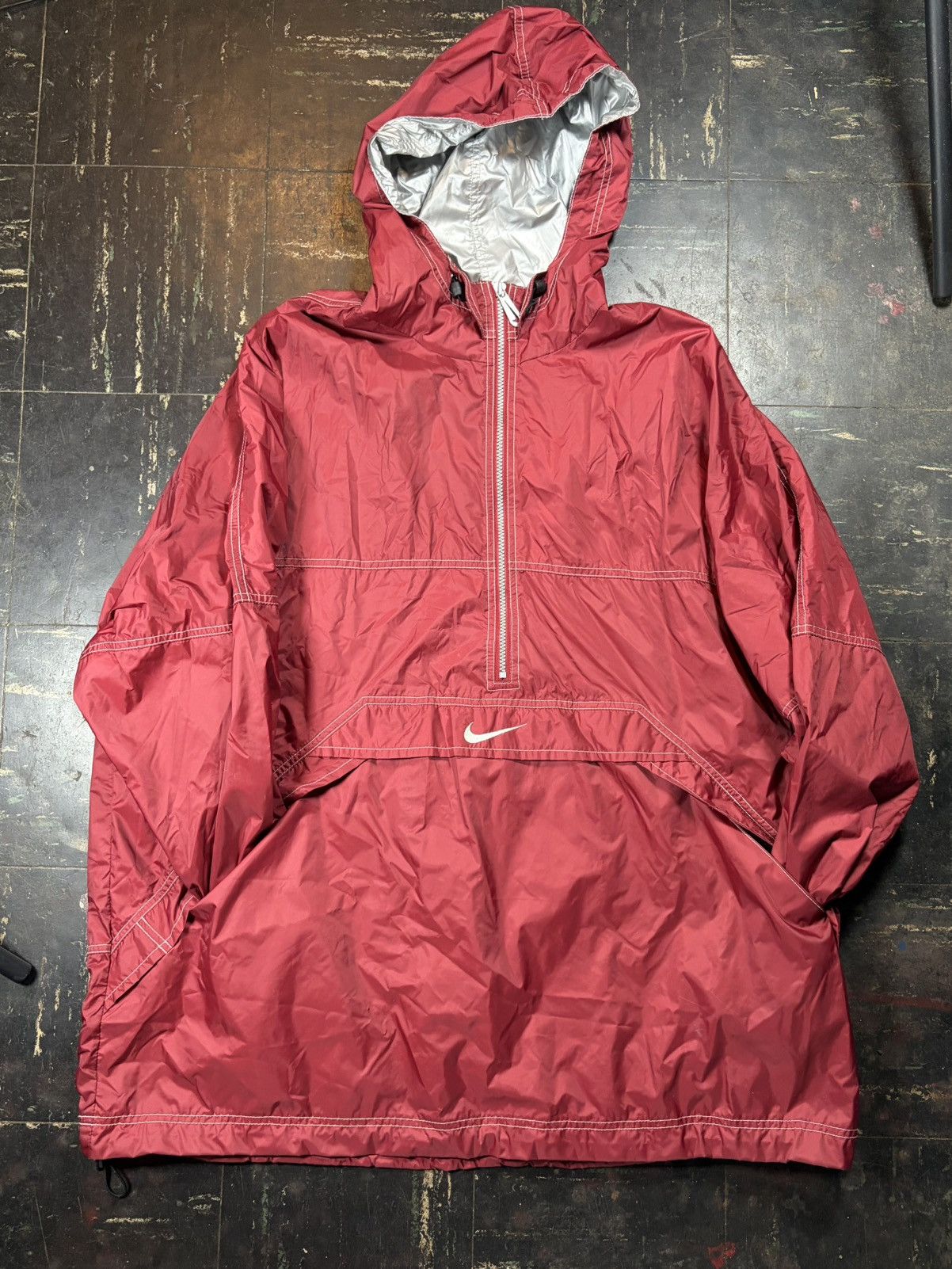 Nike Vintage Nike Zip Up Windbreaker Track Jacket RED Size US XXL / EU 58 / 5 - 1 Thumbnail