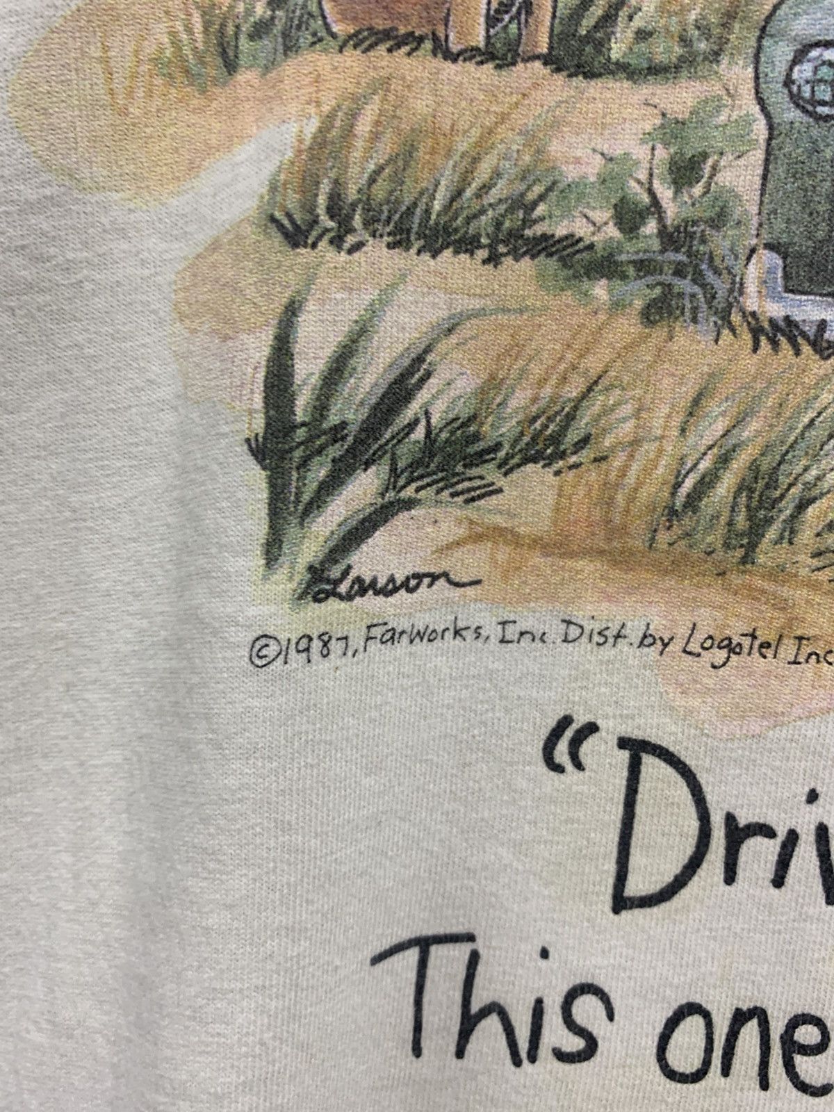 Vintage VINTAGE 1987 THE FAR SIDE MOVIE TEE Size US XXL / EU 58 / 5 - 3 Thumbnail