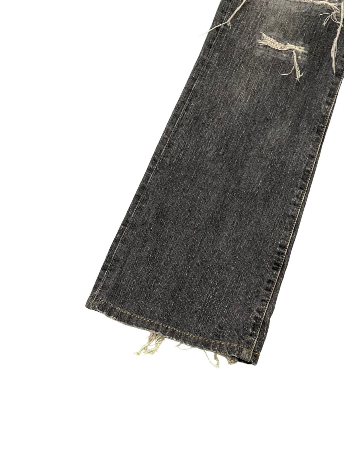 Japanese Brand Flare Jeans Edwin Japan Faded Distress Boot Cut 6🟦2 Size US 31 - 5 Thumbnail