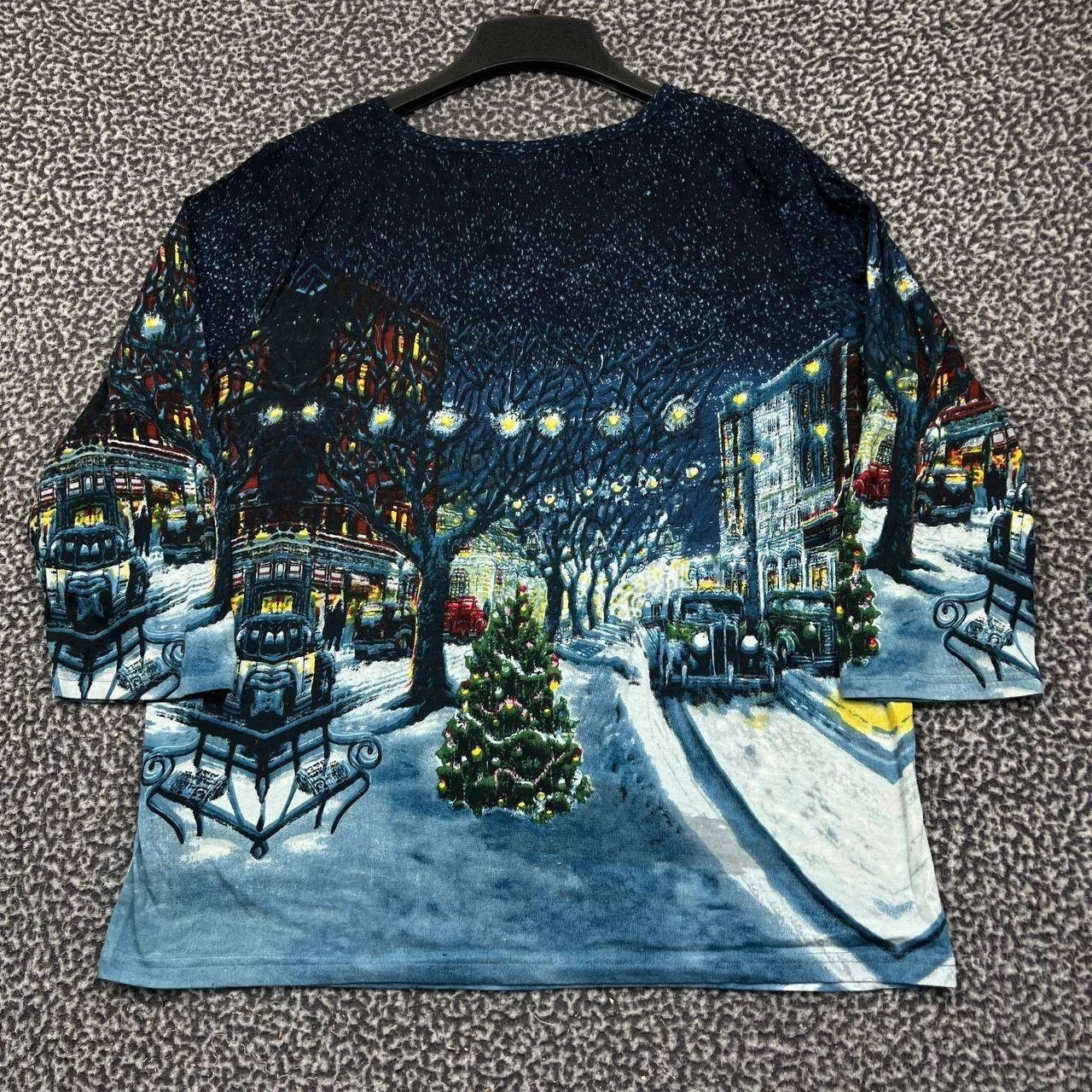 Other Vintage Collections Etc. Top Women XL Winter Holiday Cotton Size XL / US 12-14 / IT 48-50 - 2 Thumbnail