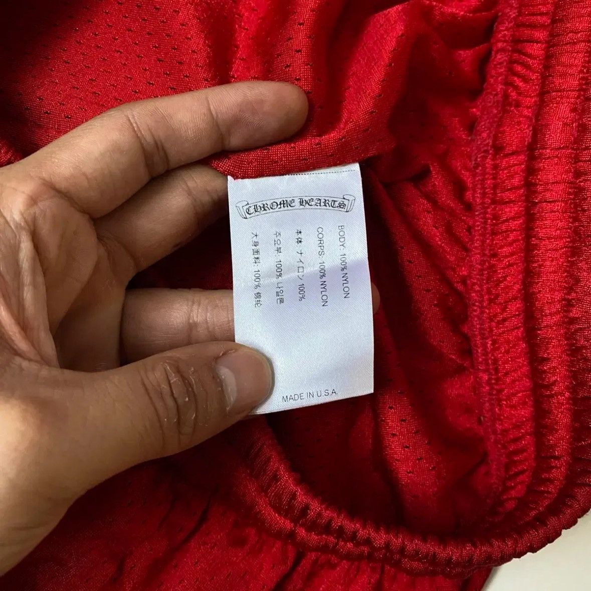 Chrome Hearts Mattyboy Mesh Short Red Size US 36 / EU 52 - 7 Thumbnail
