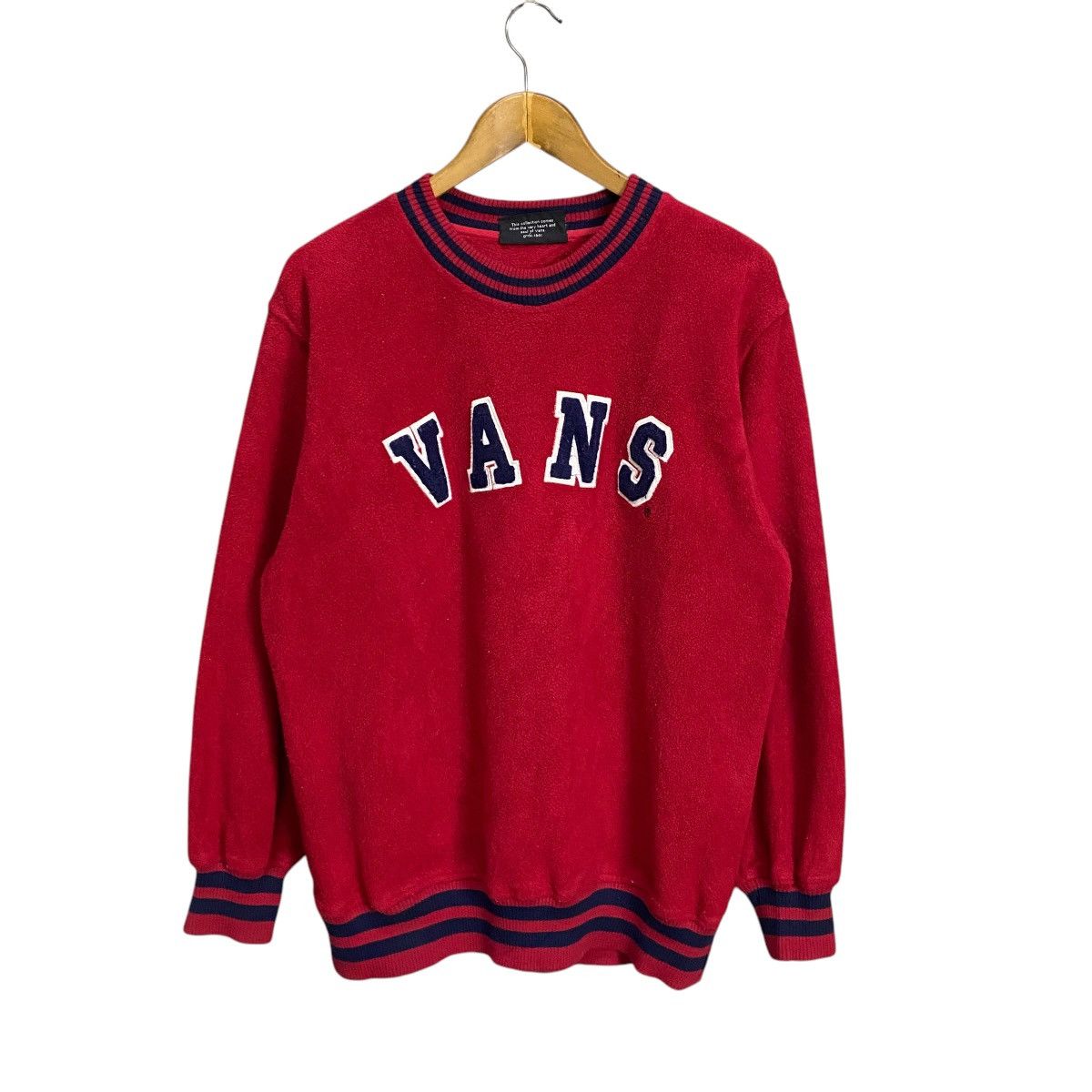 Vans × Vintage Vintage 90s Vans Big logo fleece sweat Size US L / EU 52-54 / 3 - 1 Thumbnail