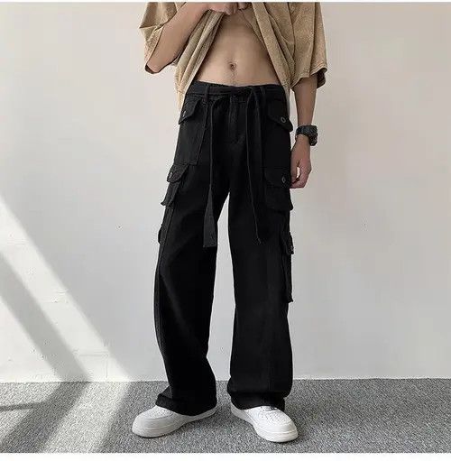 VIBE Cargo Baggy Black Pants Size US 28 / EU 44 - 3 Thumbnail