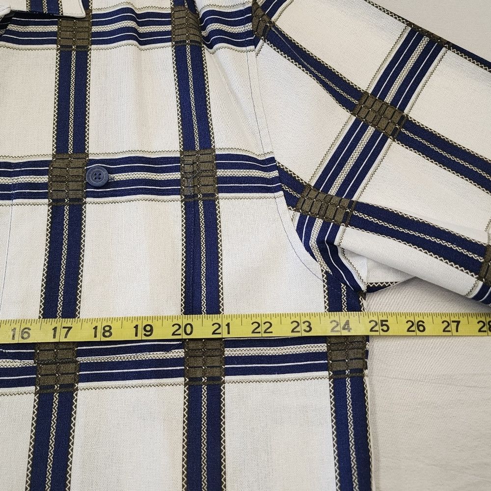 Other NWT Trust Blue and White 55% Linen Checkered Shirt, s Size US XL / EU 56 / 4 - 5 Thumbnail