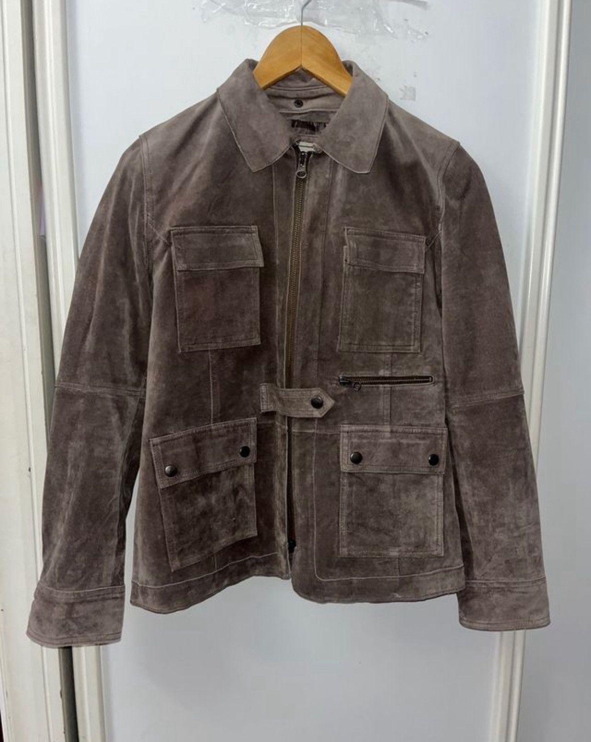Other Leather suede gray jacket M Size US M / EU 48-50 / 2 - 1 Thumbnail