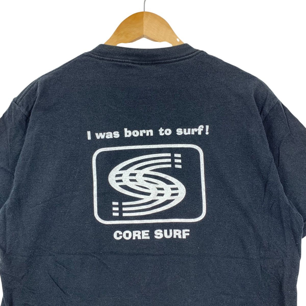 Vintage Vintage 90s CORE SURF I Was Born To Surfing Surfboard Shirt Size US L / EU 52-54 / 3 - 2 Thumbnail
