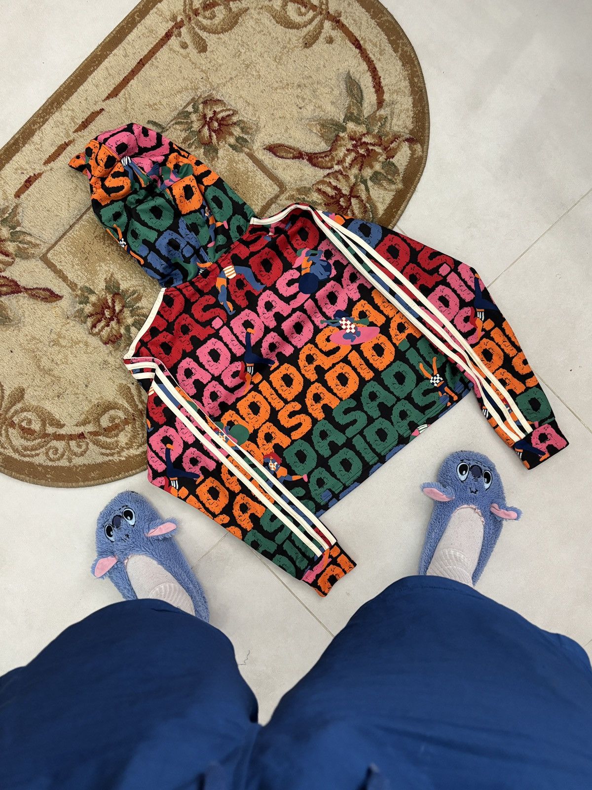 Adidas Adidas x FARM Rio Cropped Hoodie Women S Colorful Size S / US 4 / IT 40 - 7 Thumbnail