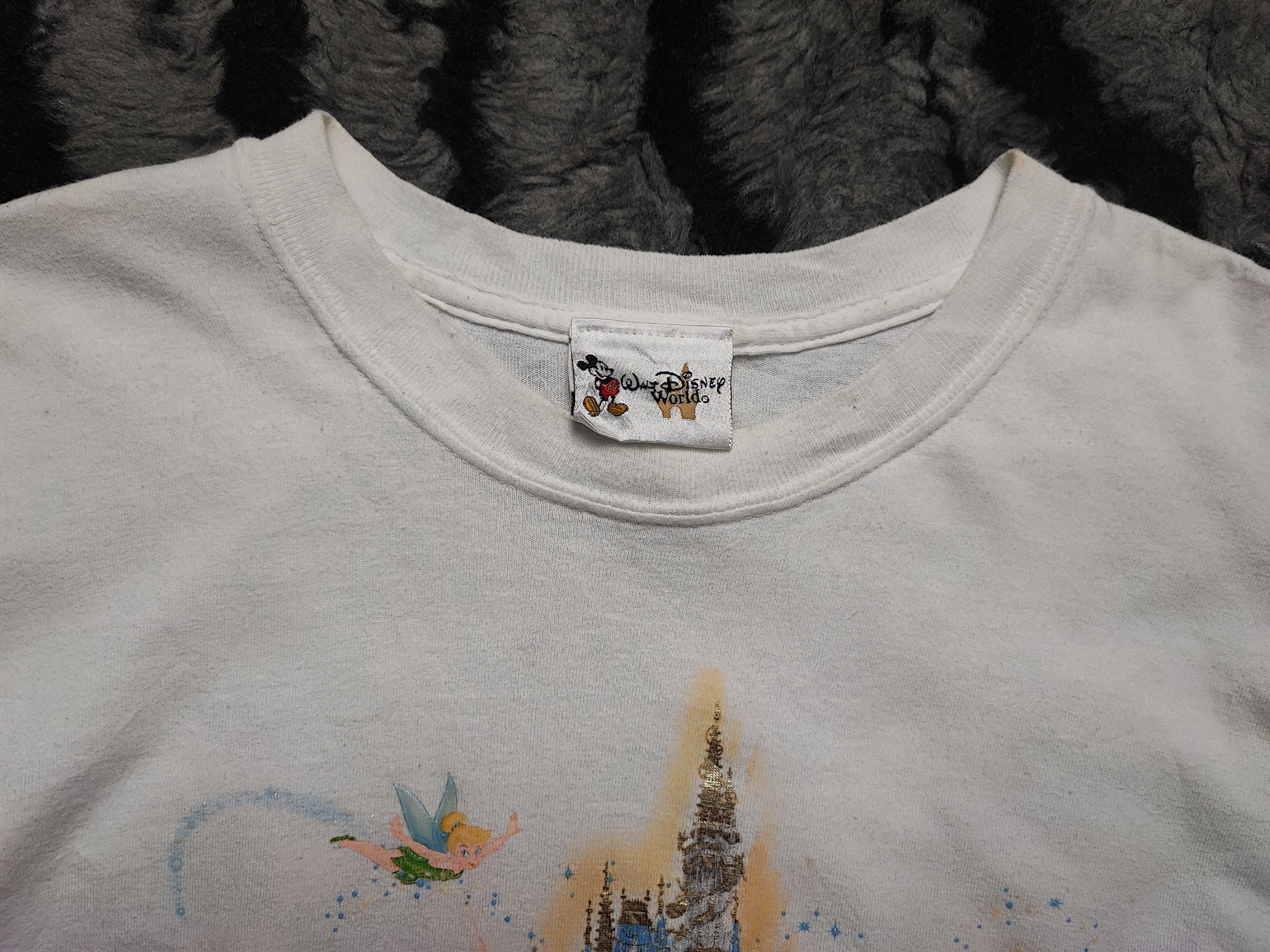 Disney Vintage Hollywood Mickey White Tshirt Full Character Size US XXL / EU 58 / 5 - 9 Thumbnail