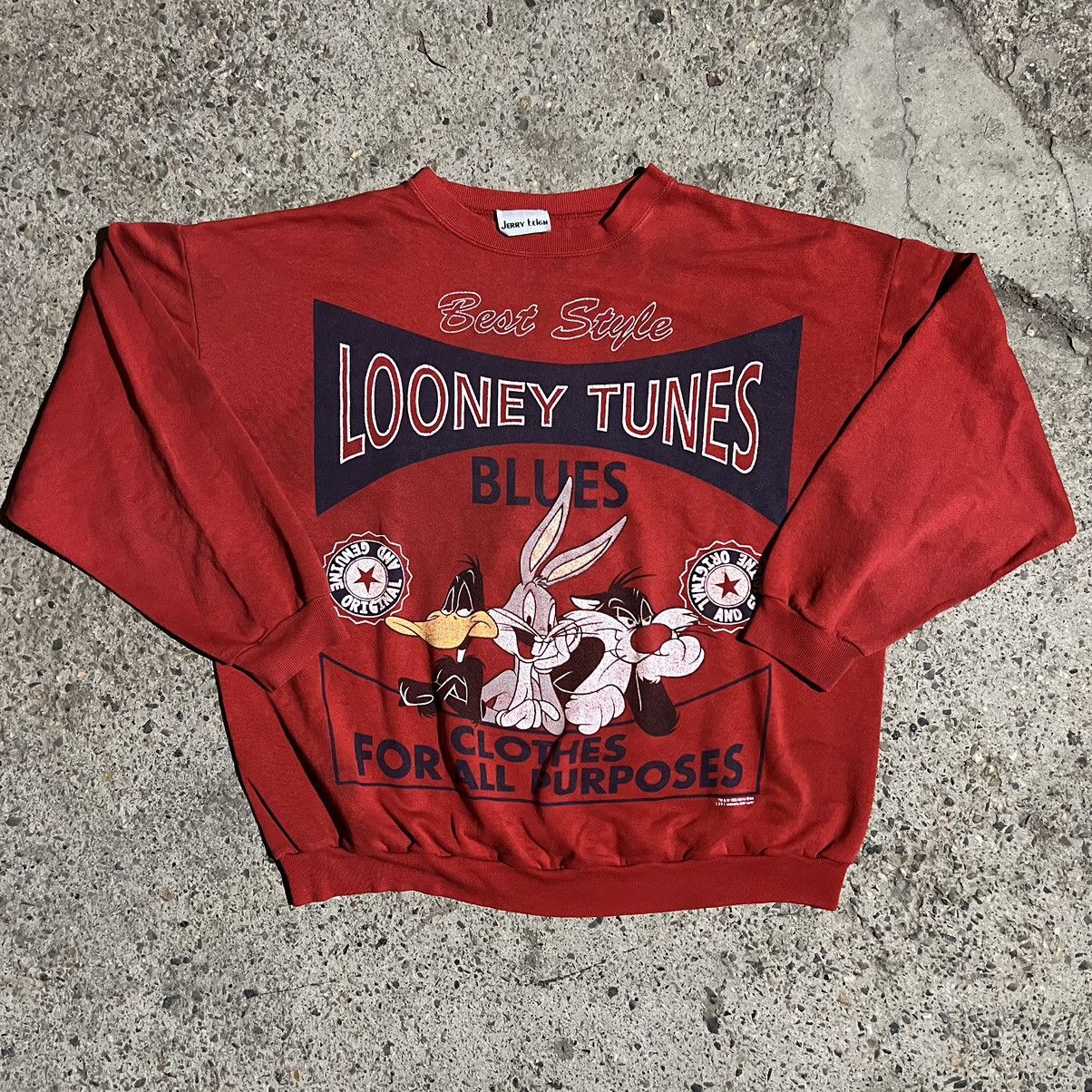 Vintage × Warner Bros Vintage Warner Bros Looney tunes boxy sweatshirt Size US XL / EU 56 / 4 - 1 Thumbnail