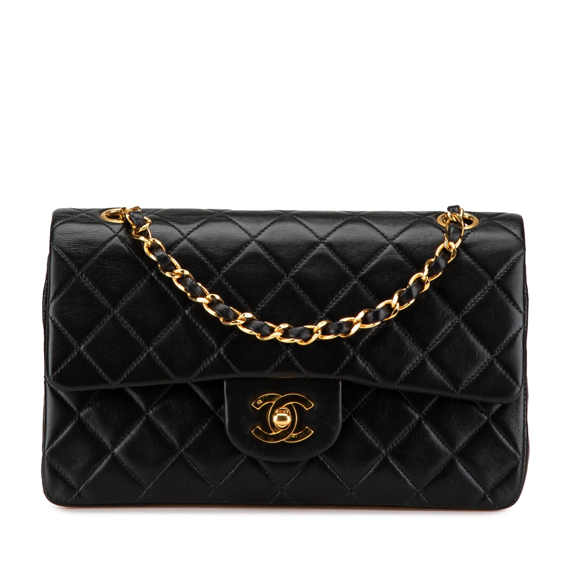 Chanel Chanel Small Classic Lambskin Double Flap Black Size ONE SIZE - 1 Thumbnail