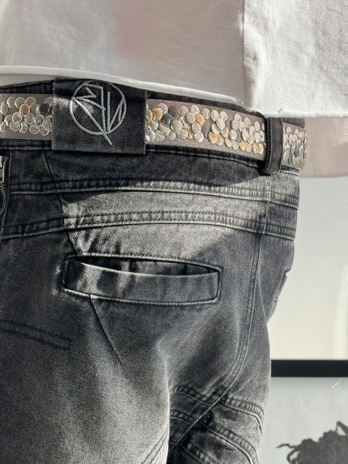 Hysteric Glamour Vintage Belts Y2K Rhinestones Punk leather belt Japanese Size ONE SIZE - 6 Thumbnail