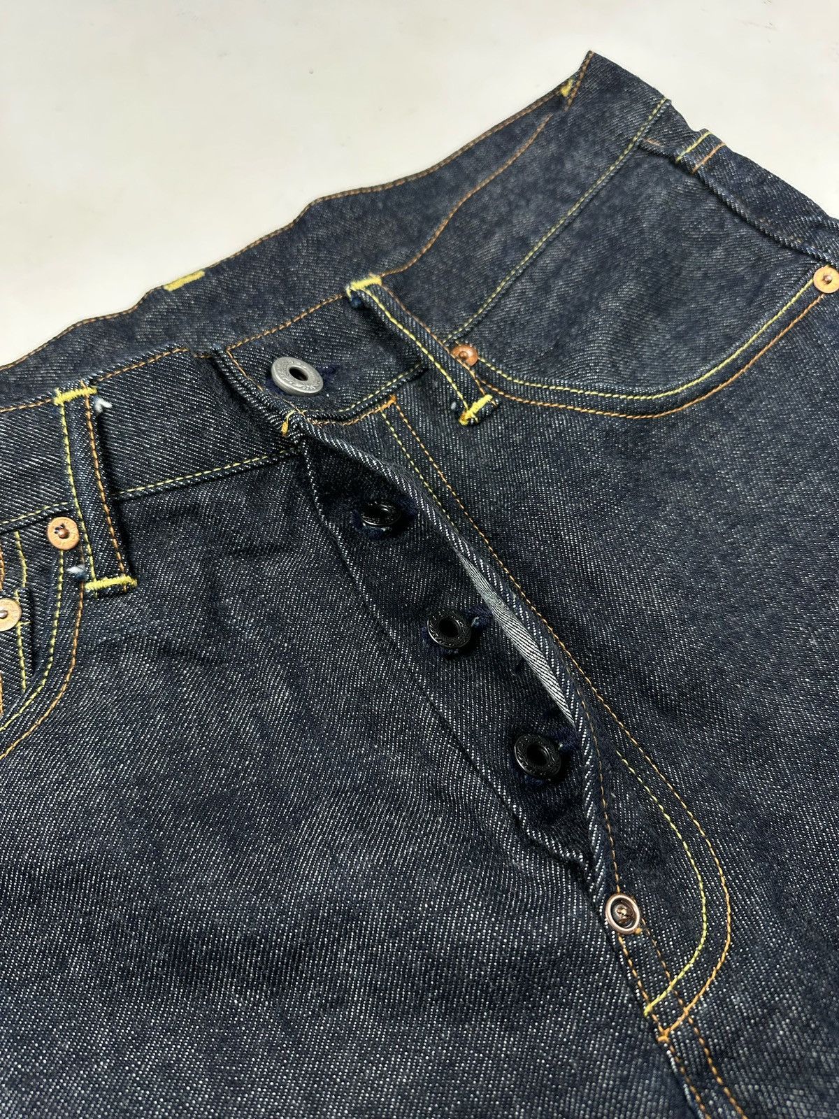 Japanese Brand Red Tornado Bronson Mfg. Blue Selvedge 33x32 Jeans Size US 33 - 7 Thumbnail