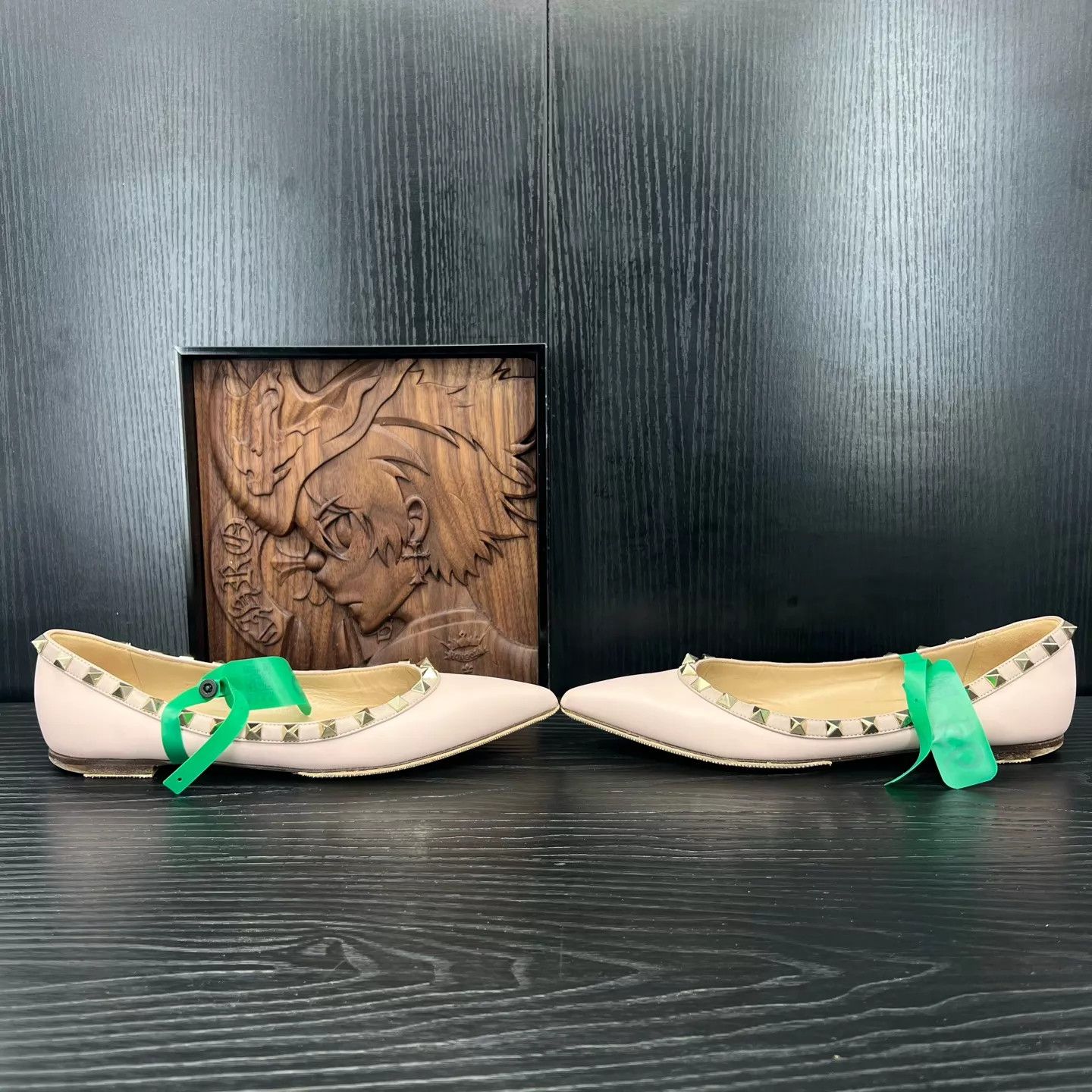 Valentino Valentino Rockstud Nude Pink Flats 37 Protected Size US 6.5 / IT 36.5 - 2 Thumbnail