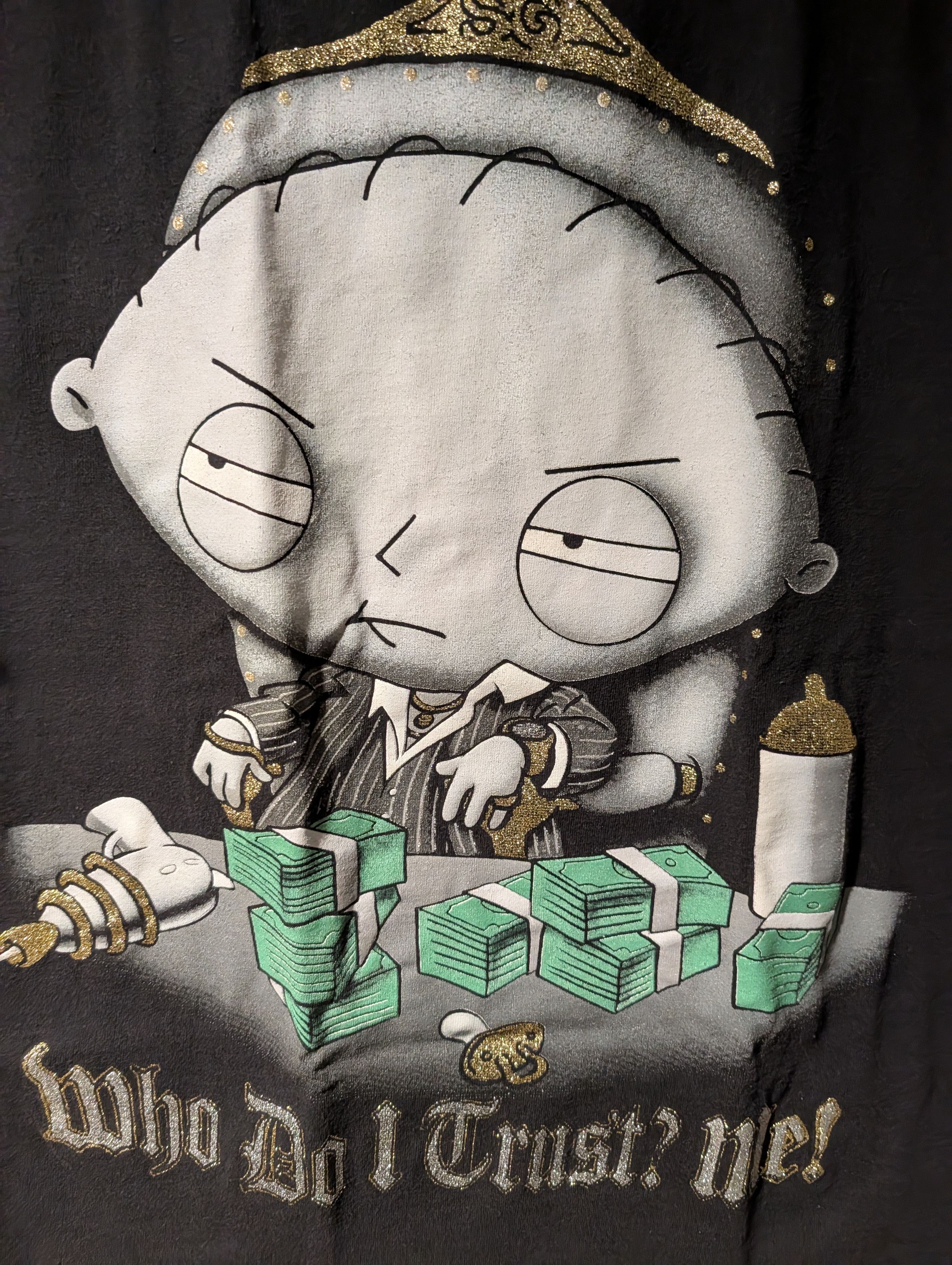 Cartoon Network Vintage Family Guy Stewie Griffin T-Shirt Scarface Who Do I Size US M / EU 48-50 / 2 - 2 Thumbnail