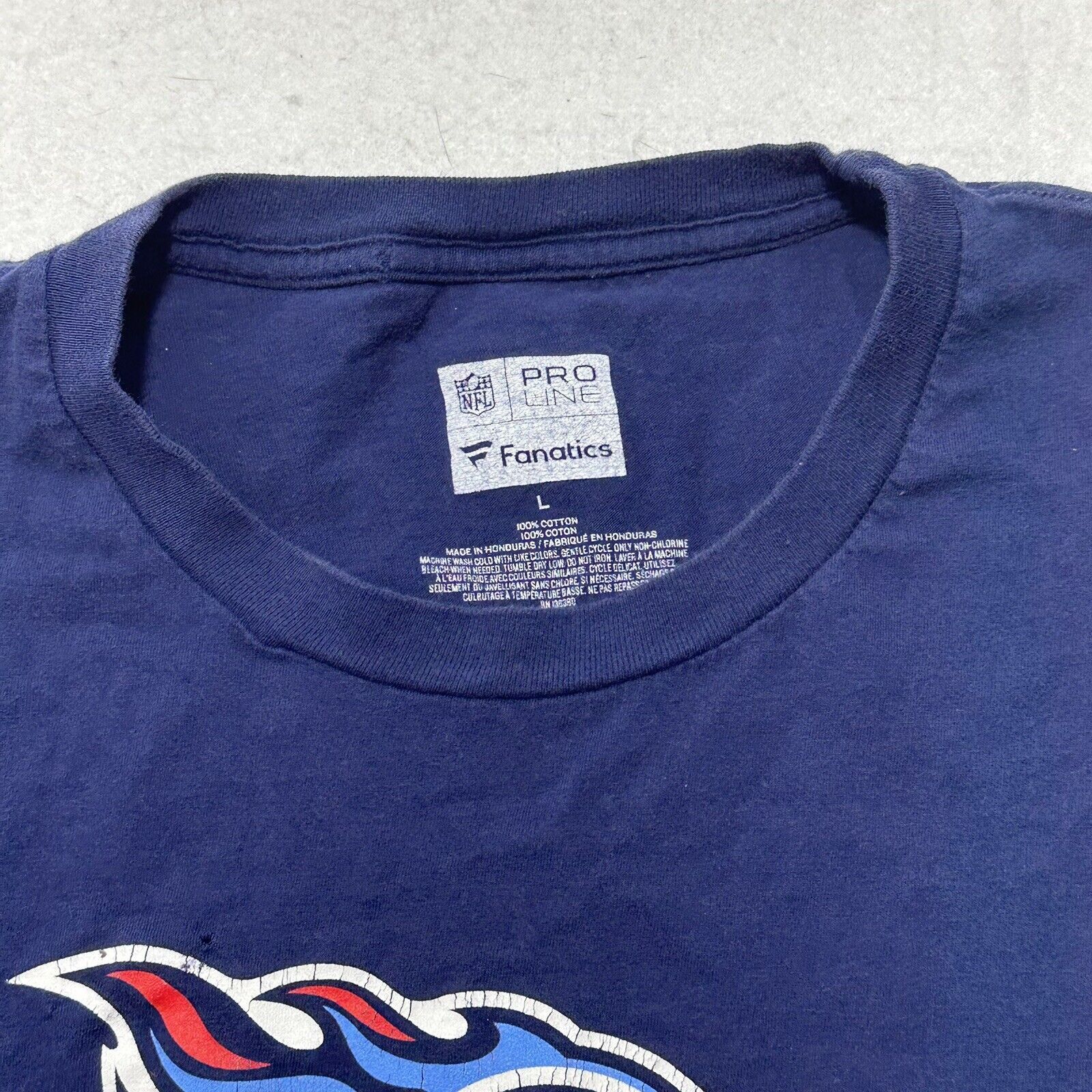 NFL NFL Tennessee Titans Men's Large Navy Blue Graphic T Shirt Size US L / EU 52-54 / 3 - 3 Thumbnail