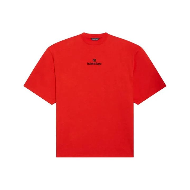Balenciaga Balenciaga Red Short Sleeve T-Shirt Size US S / EU 44-46 / 1 - 1 Thumbnail