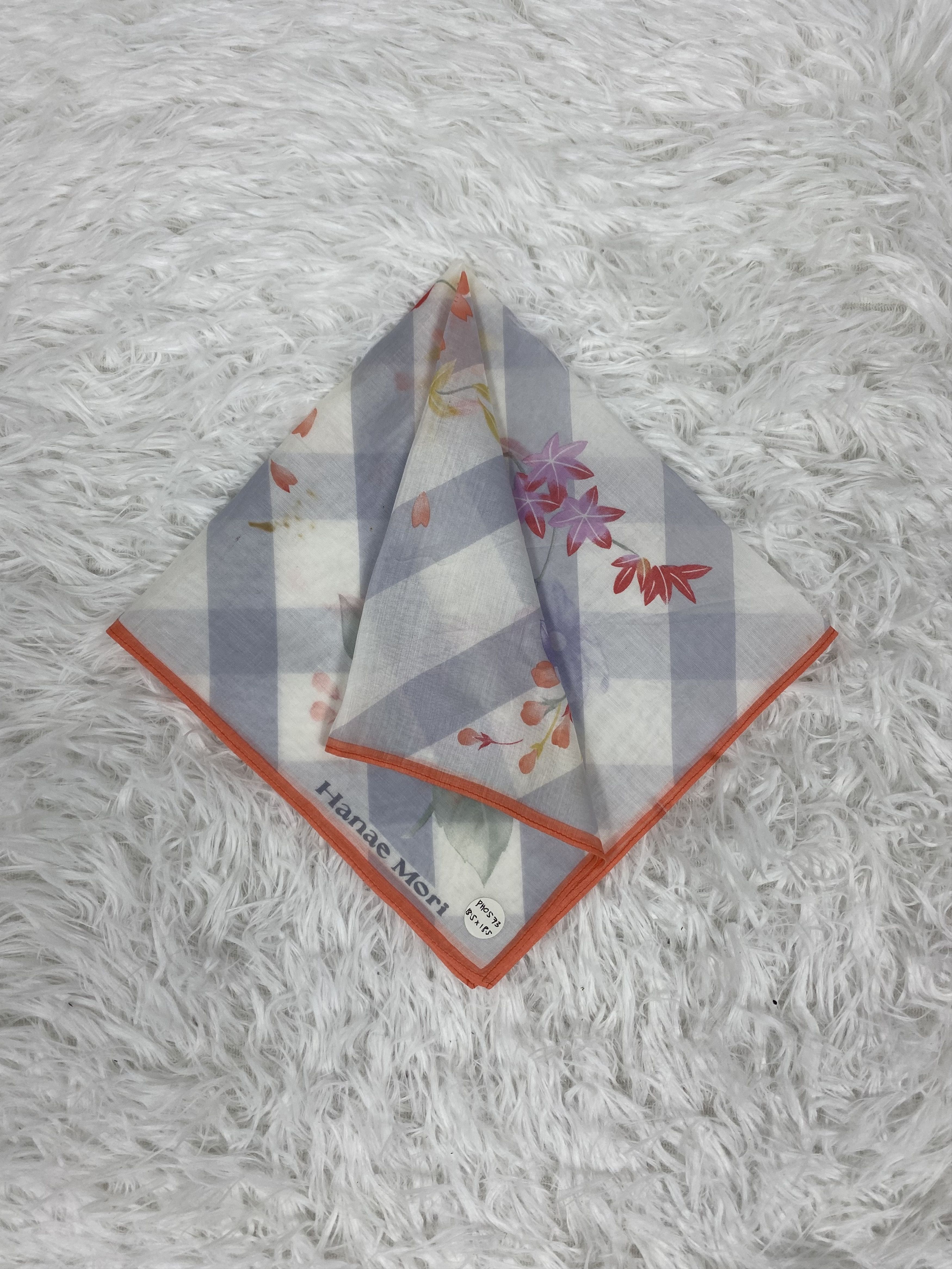 Hanae Mori Vintage Hanae Mori Handkerchief Neckerchief PH0573 Size ONE SIZE - 1 Thumbnail