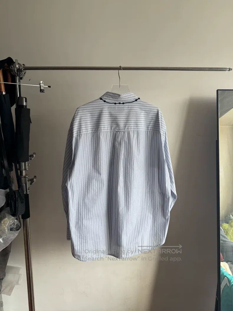 Neighborhood Neighborhood Cross Embroidered Striped Shirt Size US L / EU 52-54 / 3 - 2 Thumbnail
