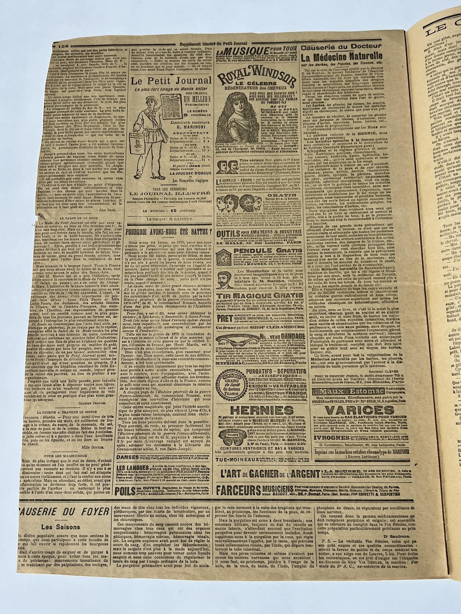 Other 1896 Le Petit Journal paper Newspaper France number 283 Size ONE SIZE - 4 Thumbnail