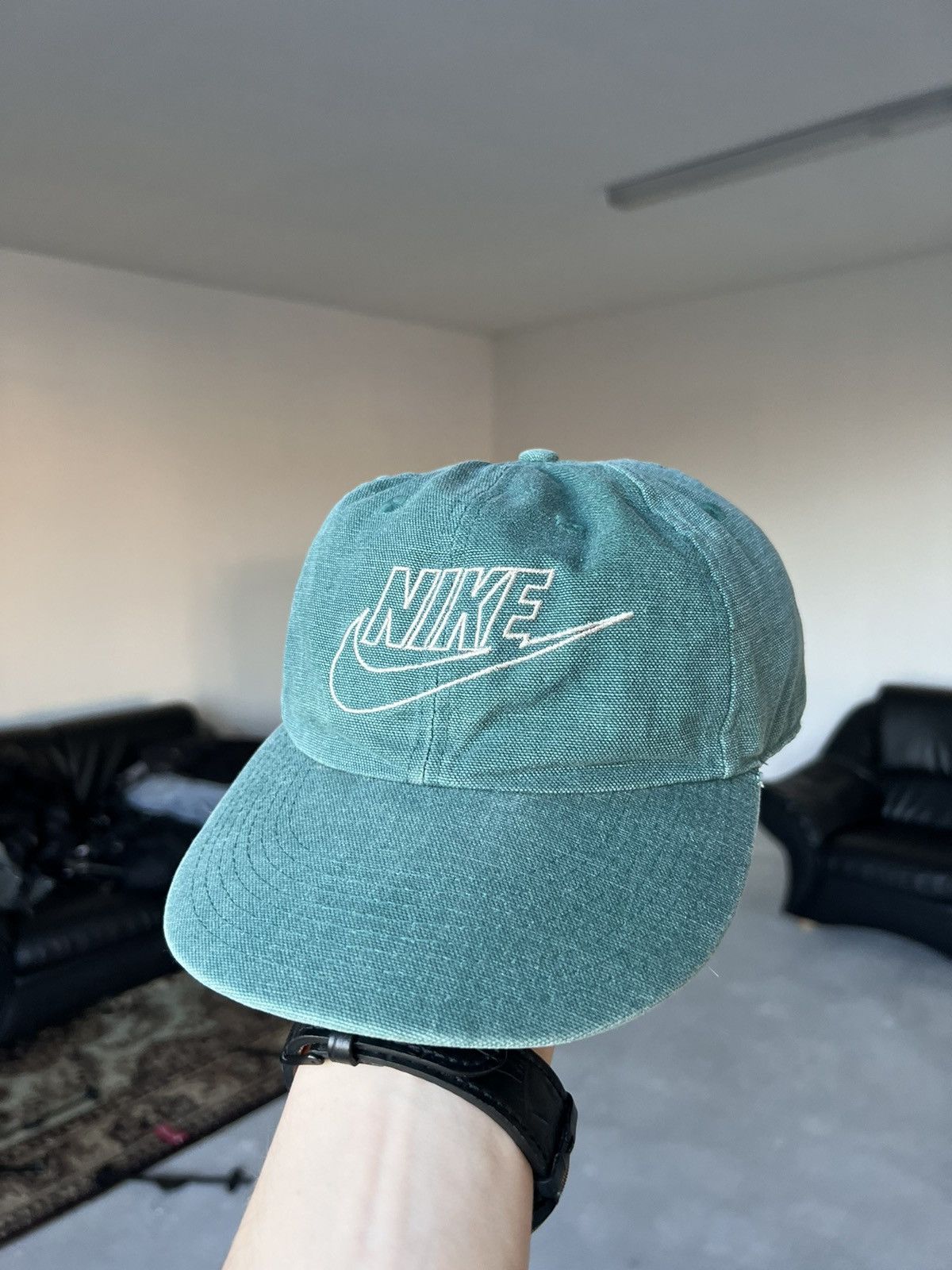 Nike × Vintage 90s Vintage Nike Cap Canvas Faded Size ONE SIZE - 7 Thumbnail