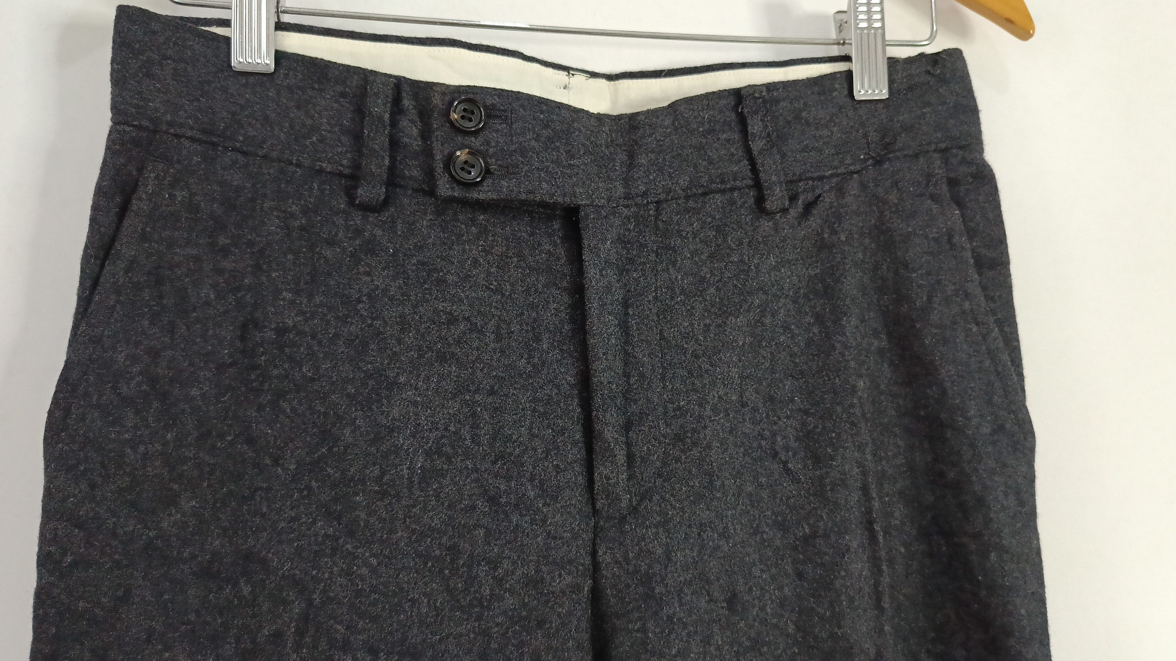 Comme des Garcons × Tricot Comme des Garcons Comme des garcons tricot 2000s Japan wool gray black pants Size 30" / US 8 / IT 44 - 4 Thumbnail