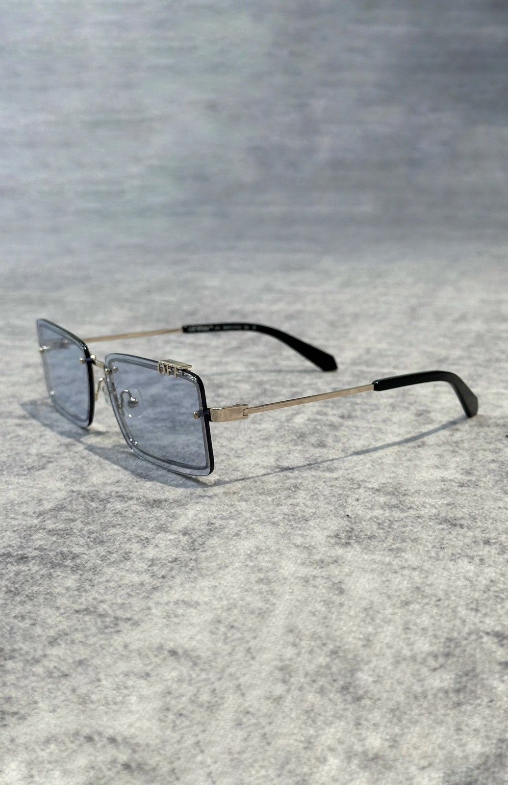 Off-White OFF WHITE TAMPA GOLD LIGHT BLUE SUNGLASSES Size ONE SIZE - 1 Thumbnail