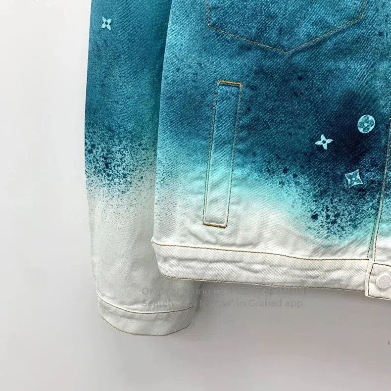 Louis Vuitton Louis Vuitton Tie-Dye Logo Denim Jacket. Size US L / EU 52-54 / 3 - 4 Thumbnail