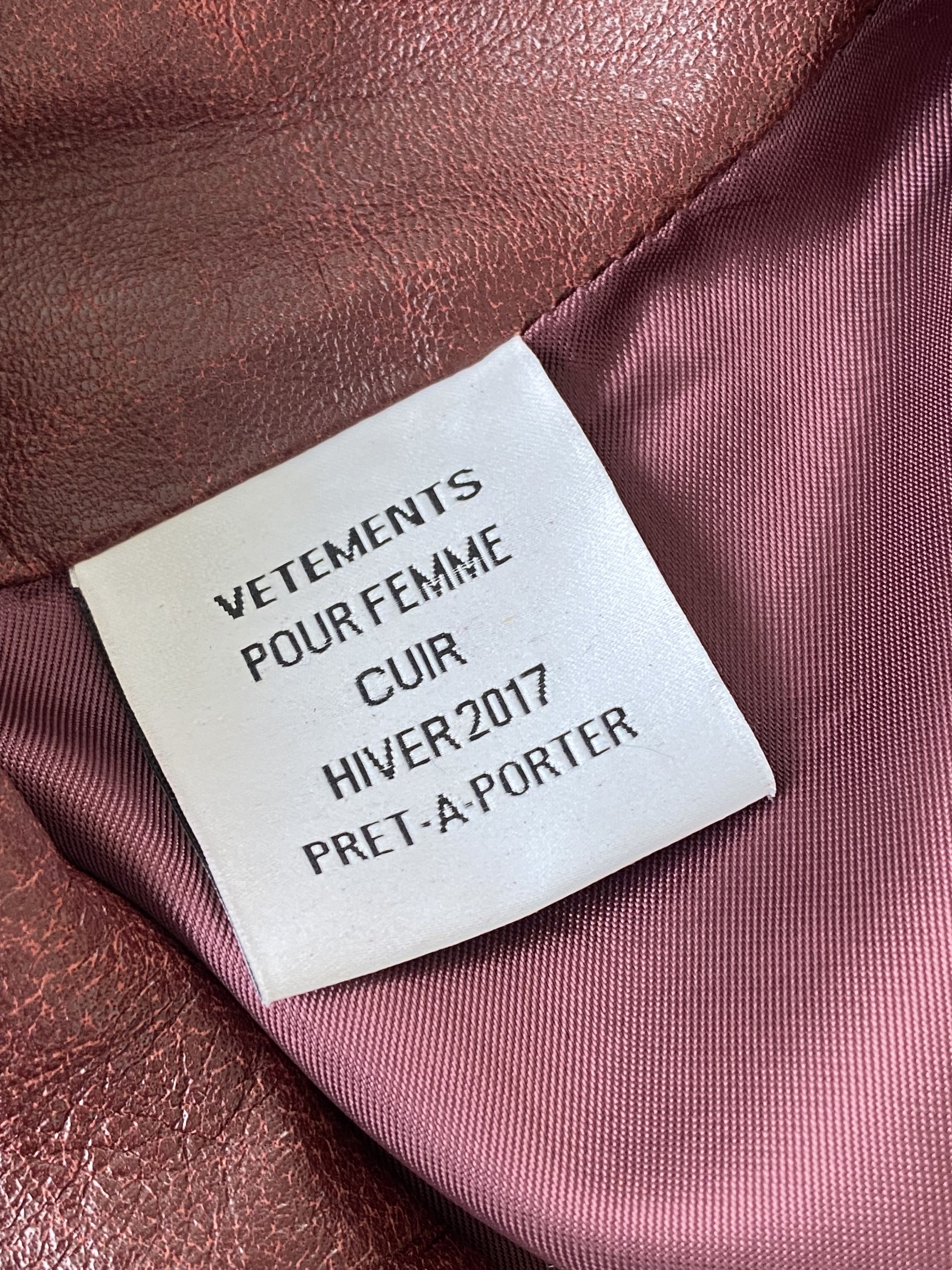 Vetements FW17 Deconstructed Runway Leather Coat Size M / US 6-8 / IT 42-44 - 8 Thumbnail
