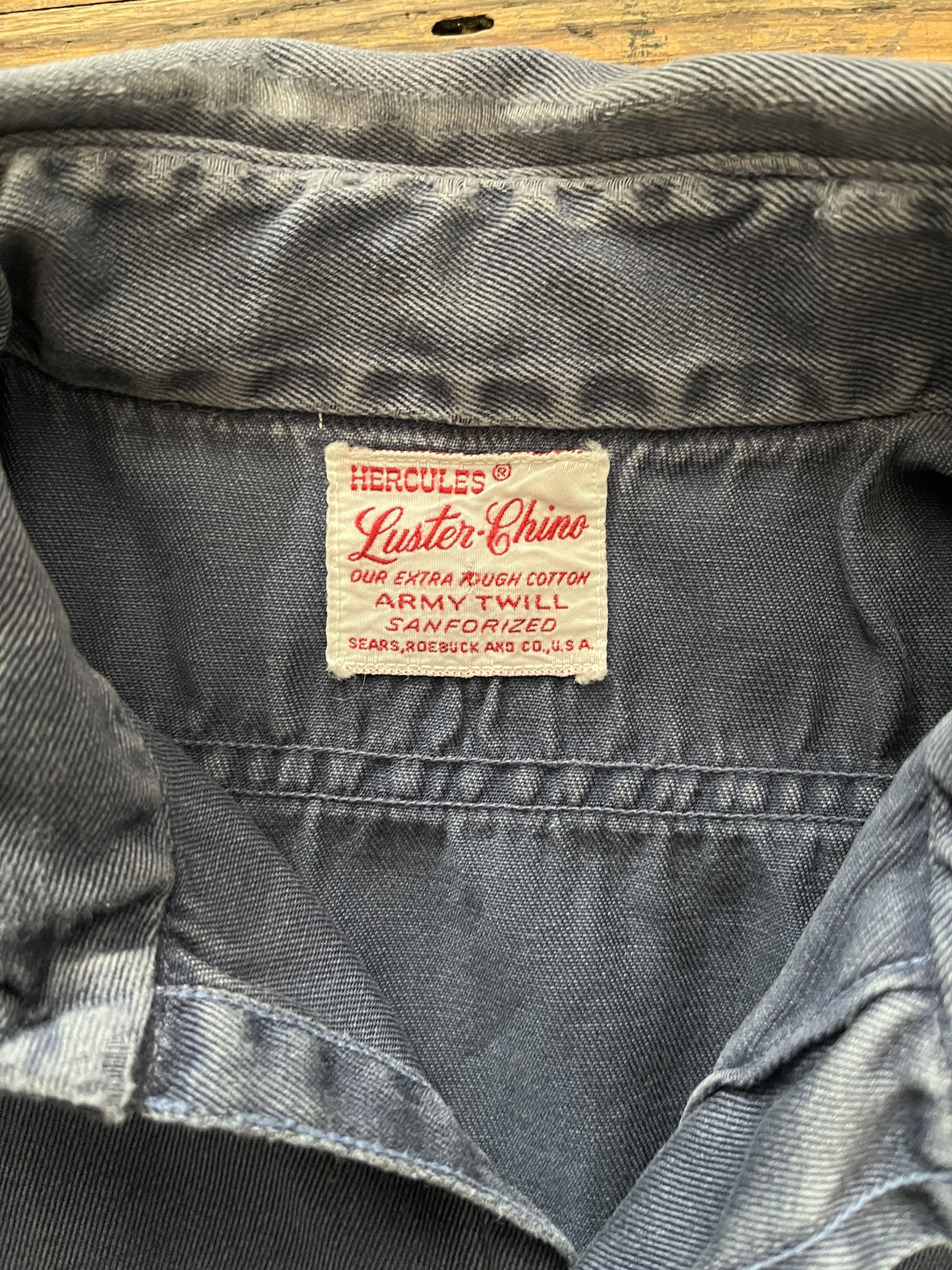 Sears Vintage Hercules Army Chino Button Down Size US S / EU 44-46 / 1 - 3 Thumbnail