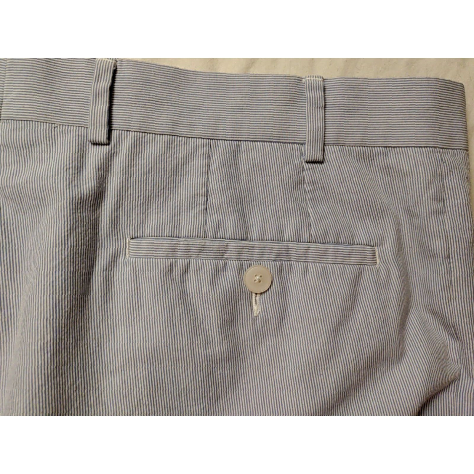 Michael Kors Blue & White Pinstripe Cotton Polyester Lined Suit Pants 36x31  NWOT Mens Dress Pants