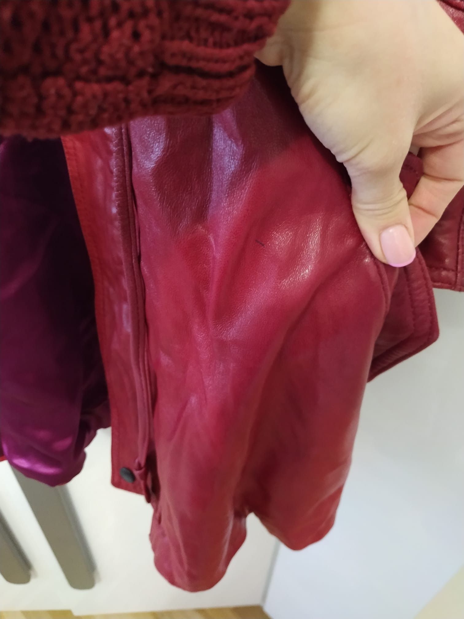 Leather Nancy Lord burgundy red leather coat Size M / US 6-8 / IT 42-44 - 6 Thumbnail