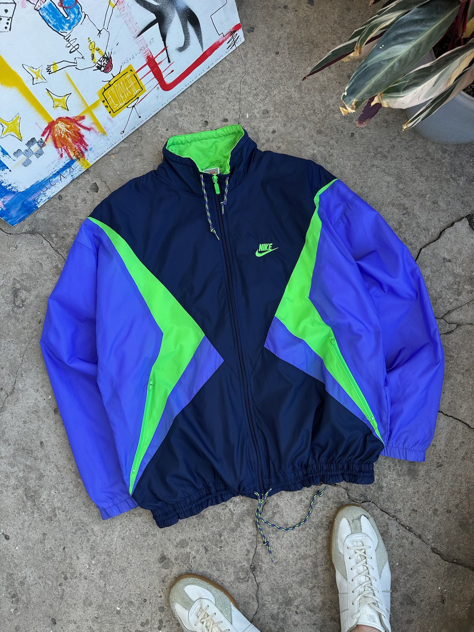 Nike Vintage Nike track jacket streetwear Size US M / EU 48-50 / 2 - 1 Thumbnail