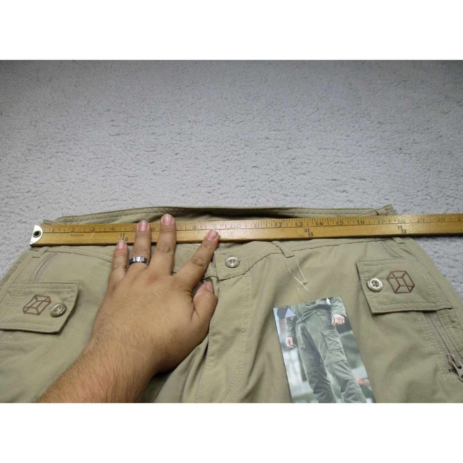 Vintage Clothing Arts Adventure Traveler Pants Mens 36x32 Nylon Cargo Travel Beige Pacsafe Size US 36 / EU 52 - 3 Thumbnail