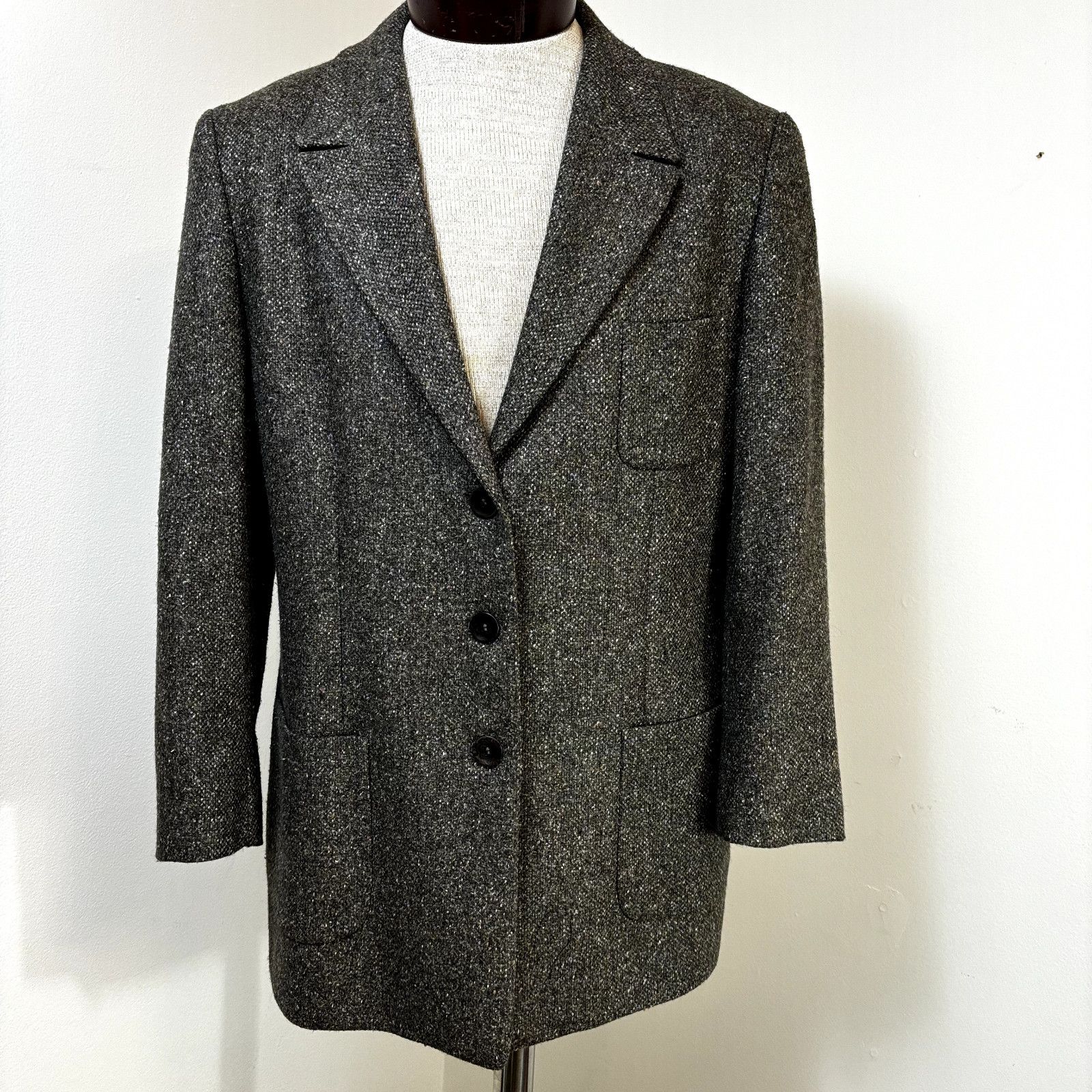 Zanella Zanella Kara Size 14 Women's Blazer Gray Wool Blend Coat Jac Size XL / US 12-14 / IT 48-50 - 11 Thumbnail