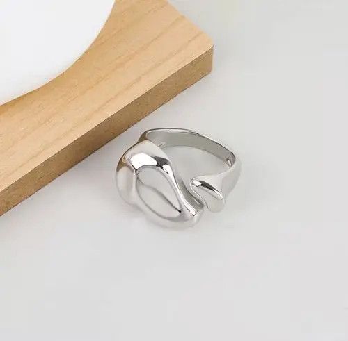 Jewelry × Vintage Minimalistic Silver Ring Size ONE SIZE - 2 Thumbnail