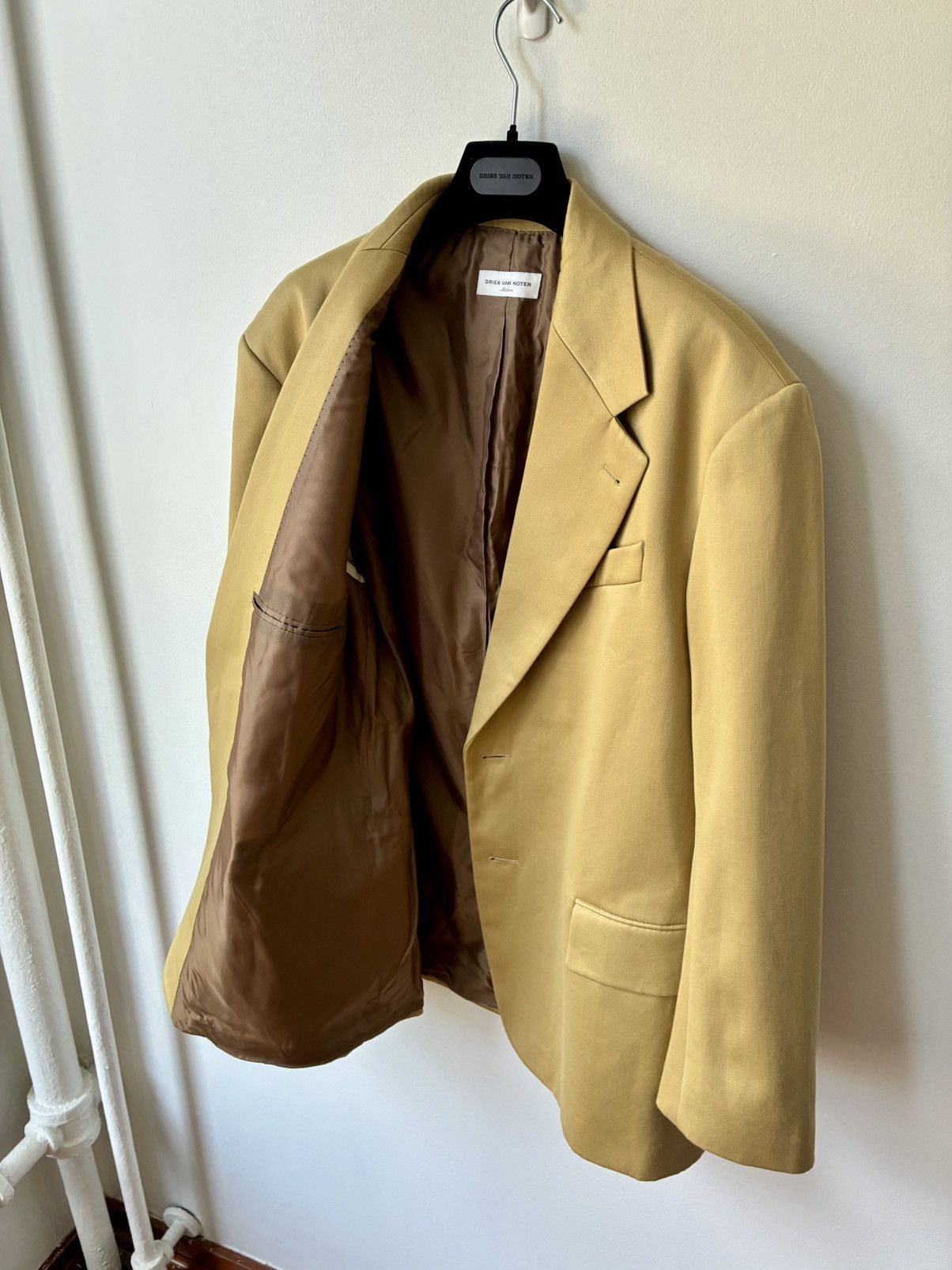 Dries Van Noten Dries Van Noten Runway AW2021 Khaki Blazer Size US M / EU 48-50 / 2 - 2 Thumbnail