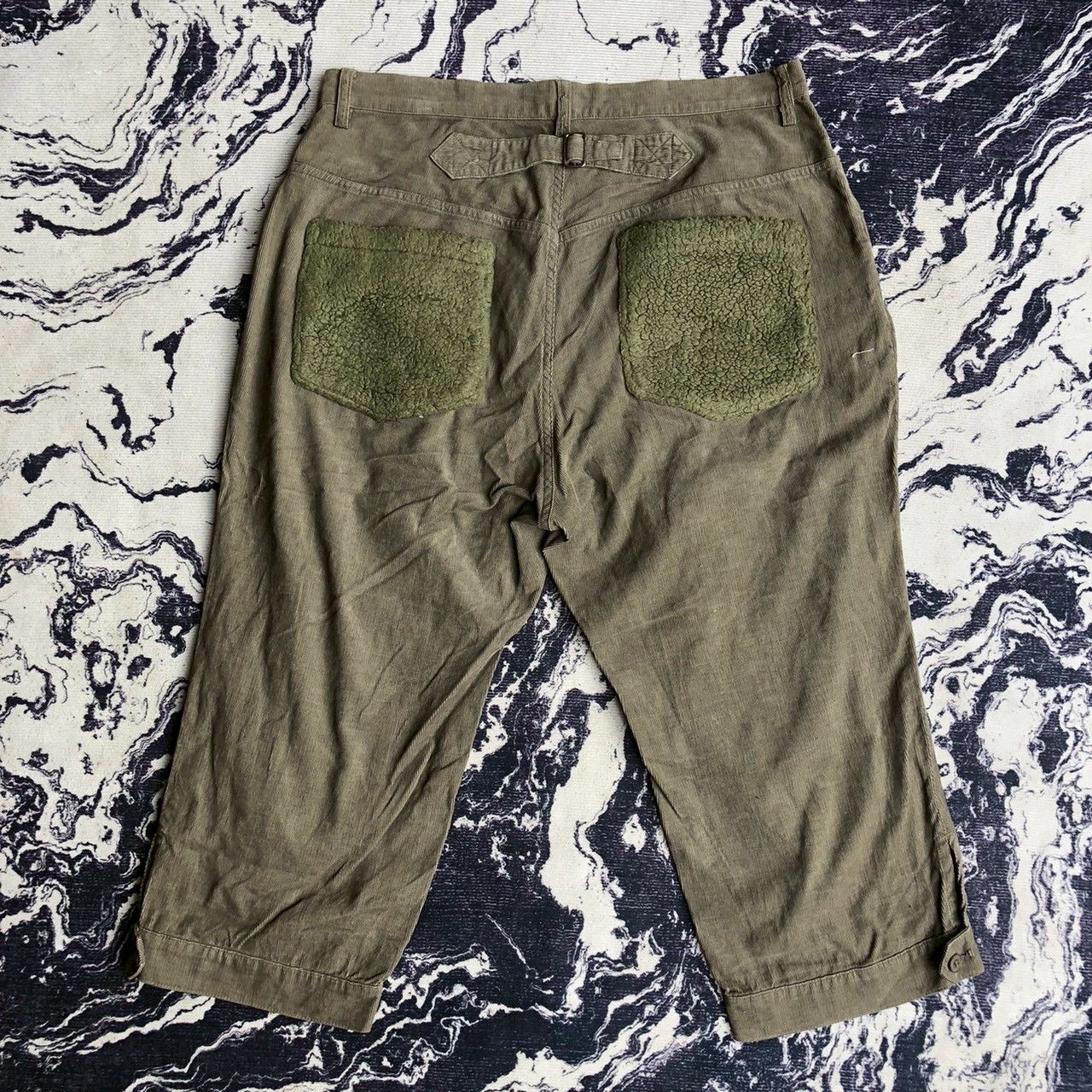 Ne-Net Ne-net by Issey Miyake Military Cropped Sherpa Pocket Pants Size US 34 / EU 50 - 1 Thumbnail
