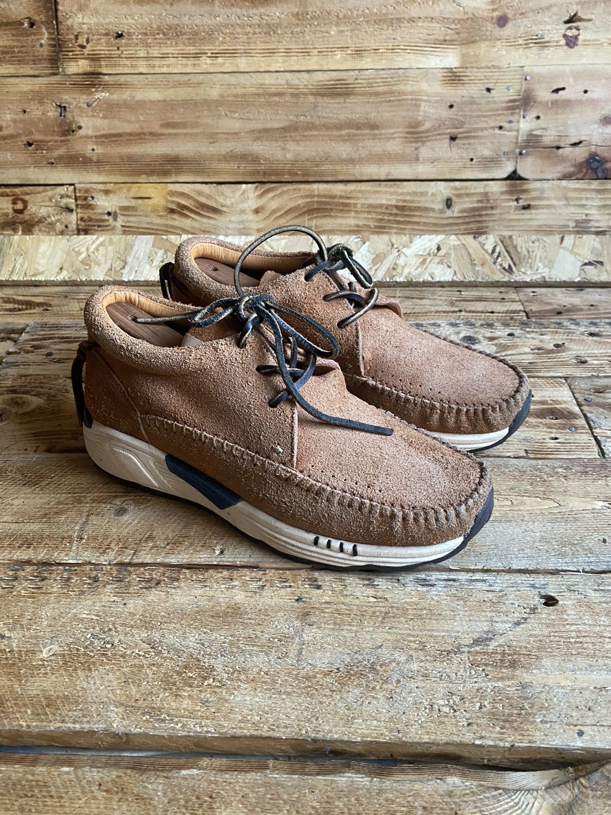 【値下げ応談】visvim FBT BROWN US8 26cm Visvim Visvim fbt prime runner shaman folk sz US8.5 | Grailed