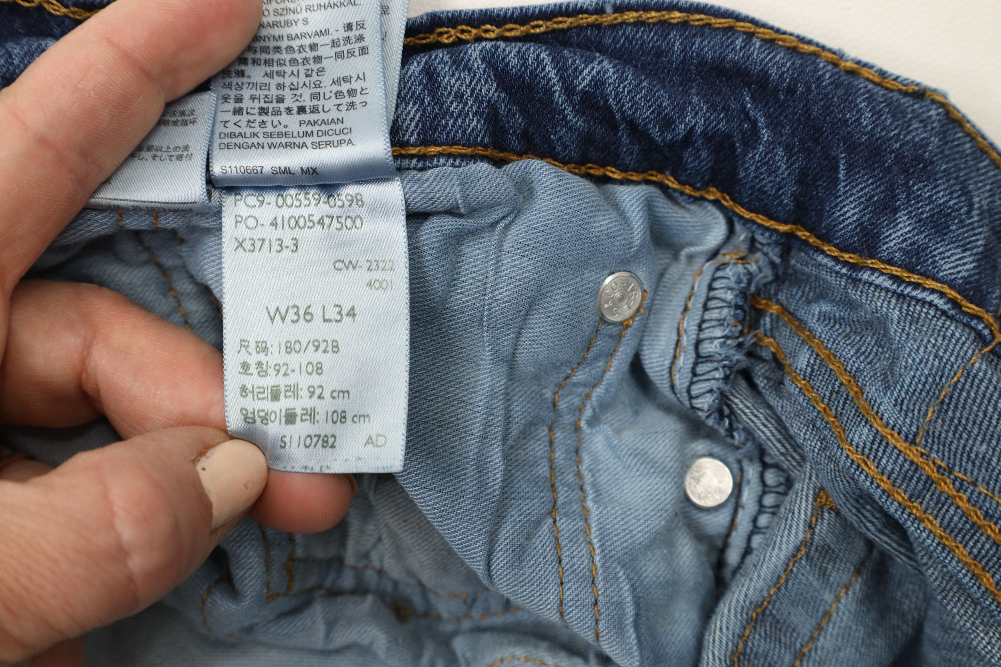 Levi's × Vintage Vintage Y2K Levis 559 Relaxed Fit Straight Leg Denim Jeans Size US 36 / EU 52 - 10 Thumbnail