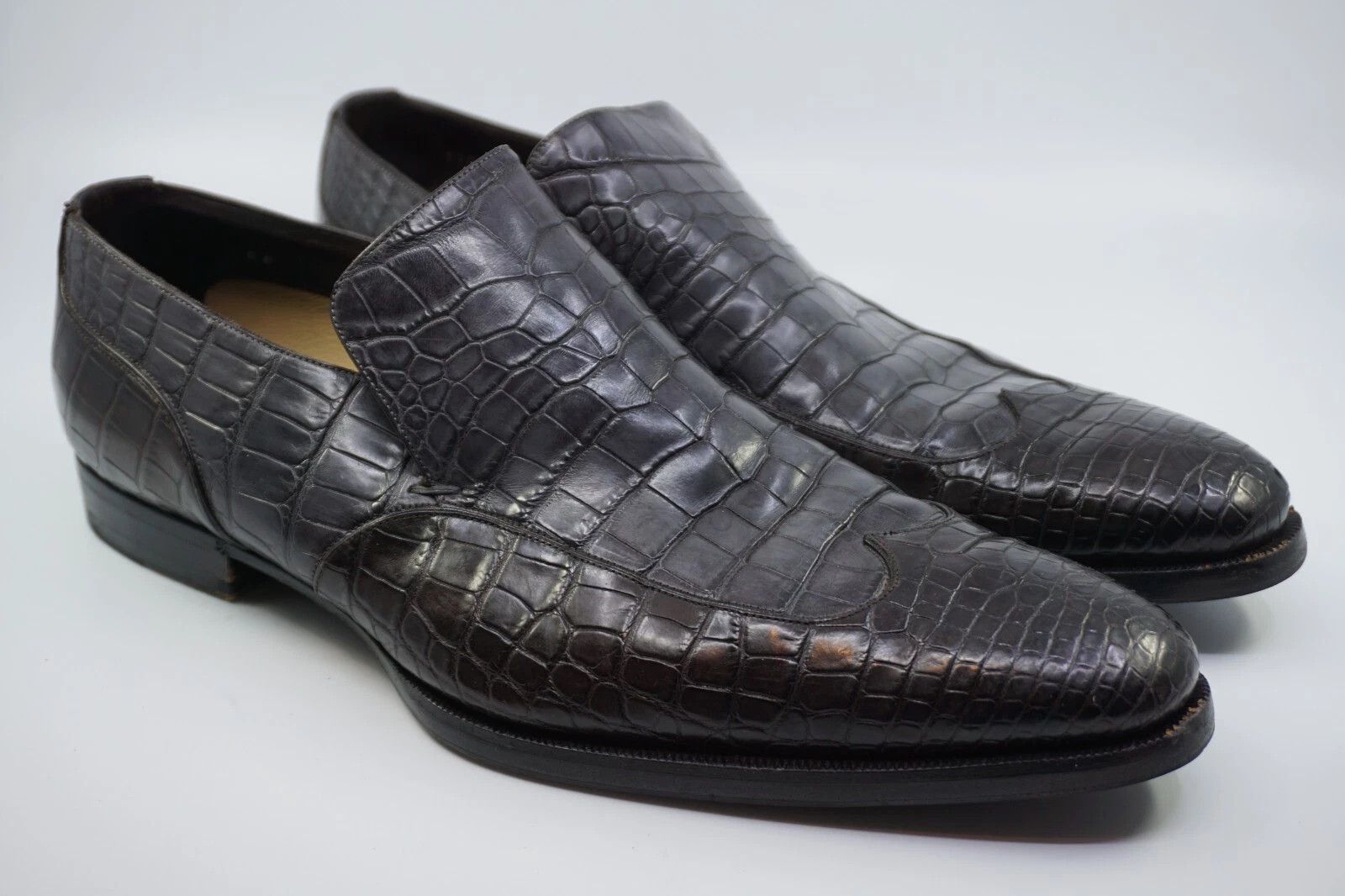 Gucci Gucci Loafers Crocodile Exotic UK 12.5 US 13.5 EU 46.5 Size US 13 / EU 46 - 1 Thumbnail